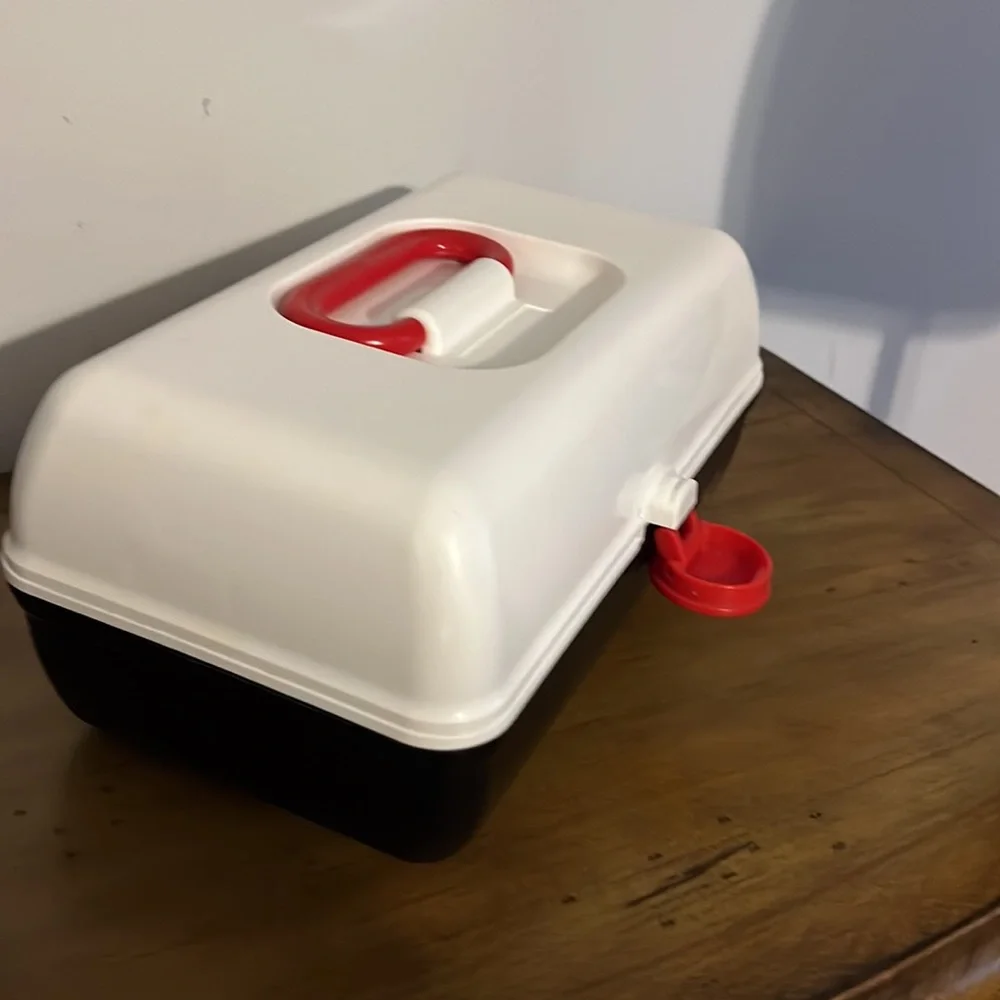 Vintage Ivory & Black Caboodle Travel Case 5626 - Picture 5 of 10